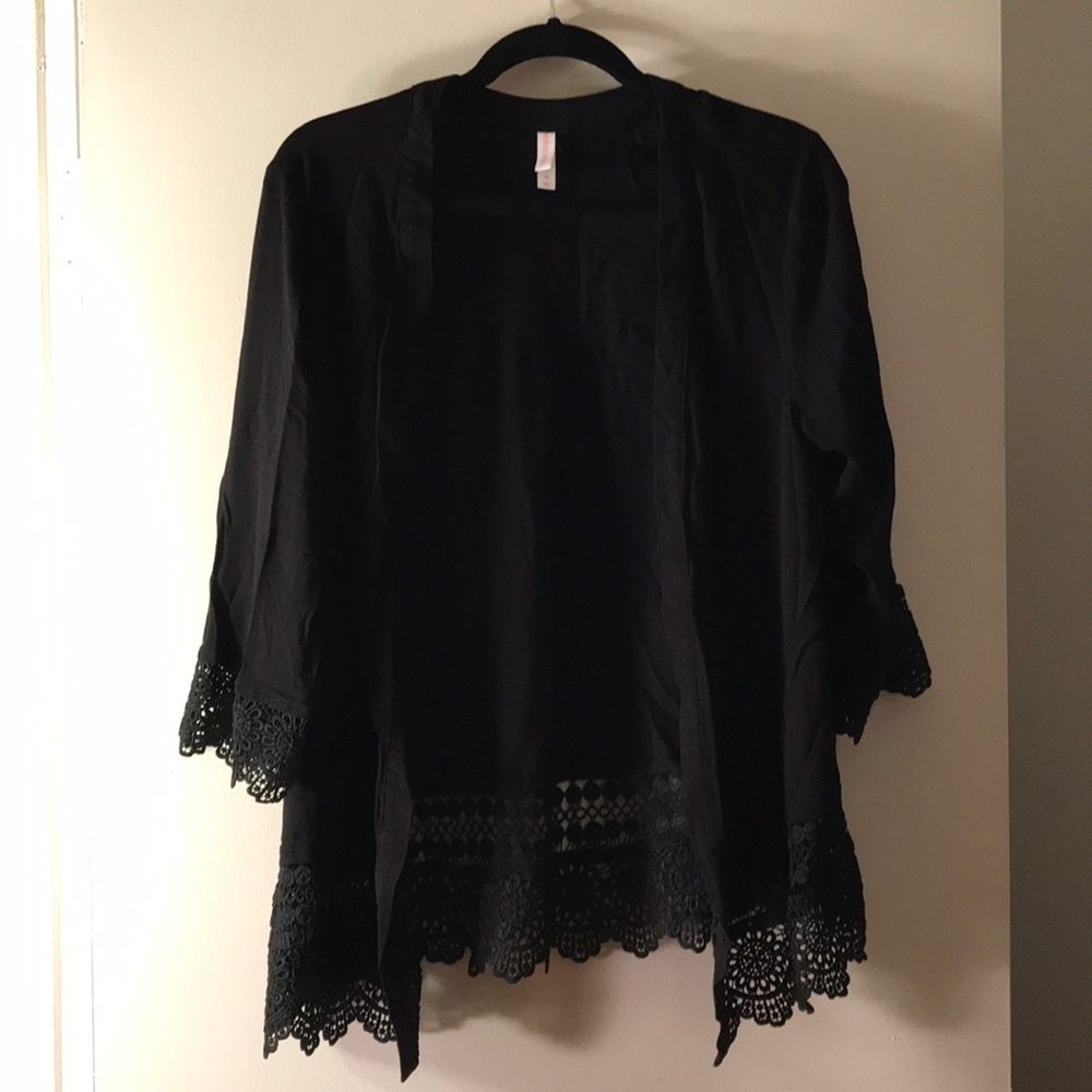 Black cardigan